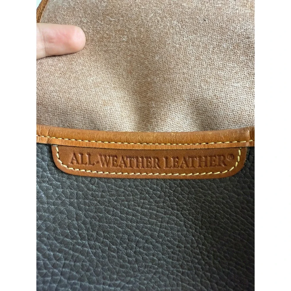 Dooney & Bourke Crossbody Bag Women's All Weather Leather Brown Vintage Made USA